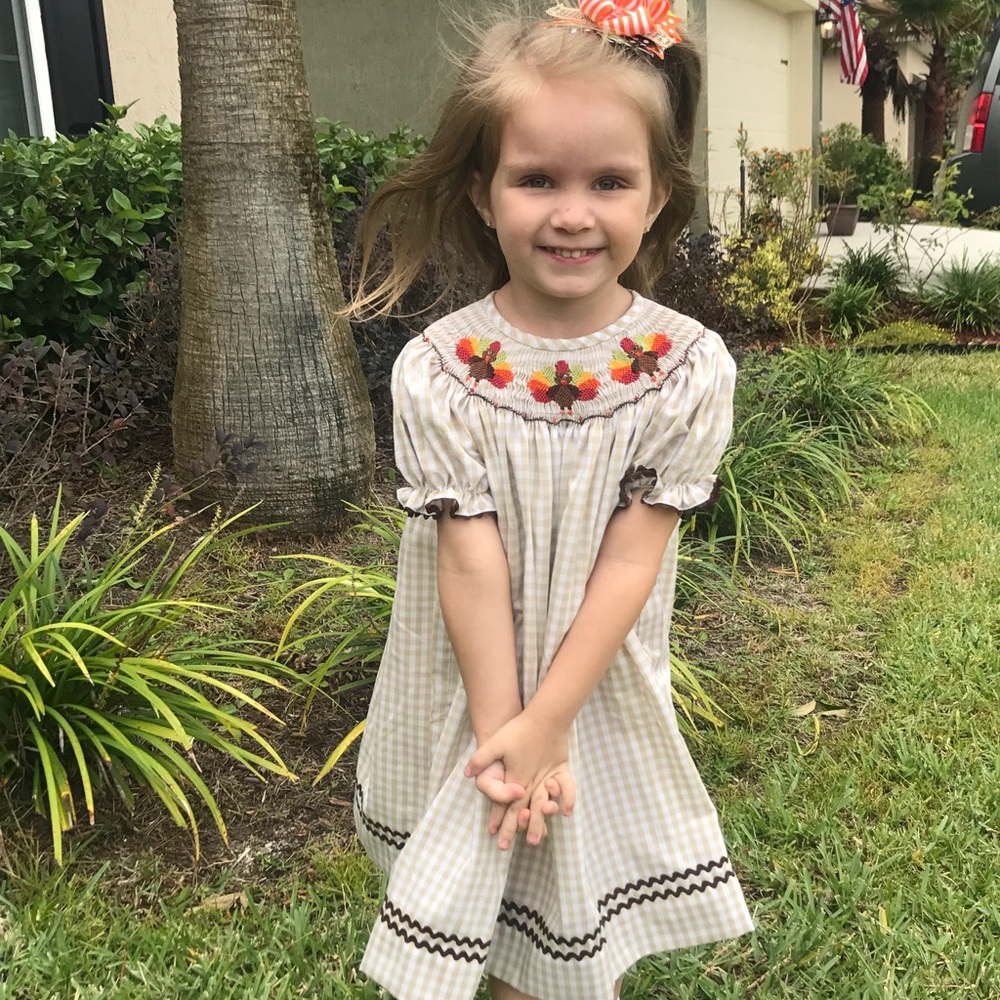 Smocked by Stellybelly Turkey Dress